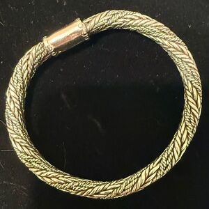 JOHN HARDY TWISTED WOVEN CHAIN BRACELET 925 STERLING SILVER 8MM